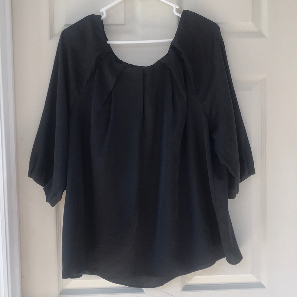 Talbots Black Silky Blouse 20W